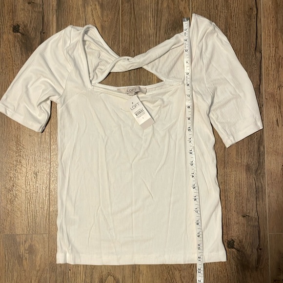 Loft short sleeve stretch white shirt - Picture 1 of 5